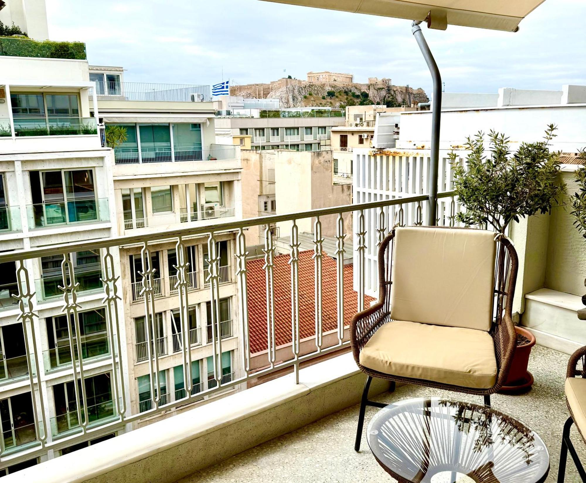 Parthenon And Syntagma Square View Apartment Athens Exterior photo